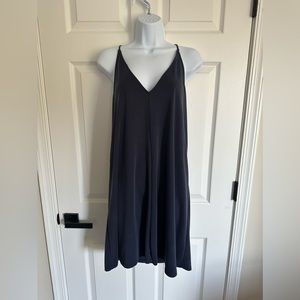 Silence + Noise Navy Blue Dress